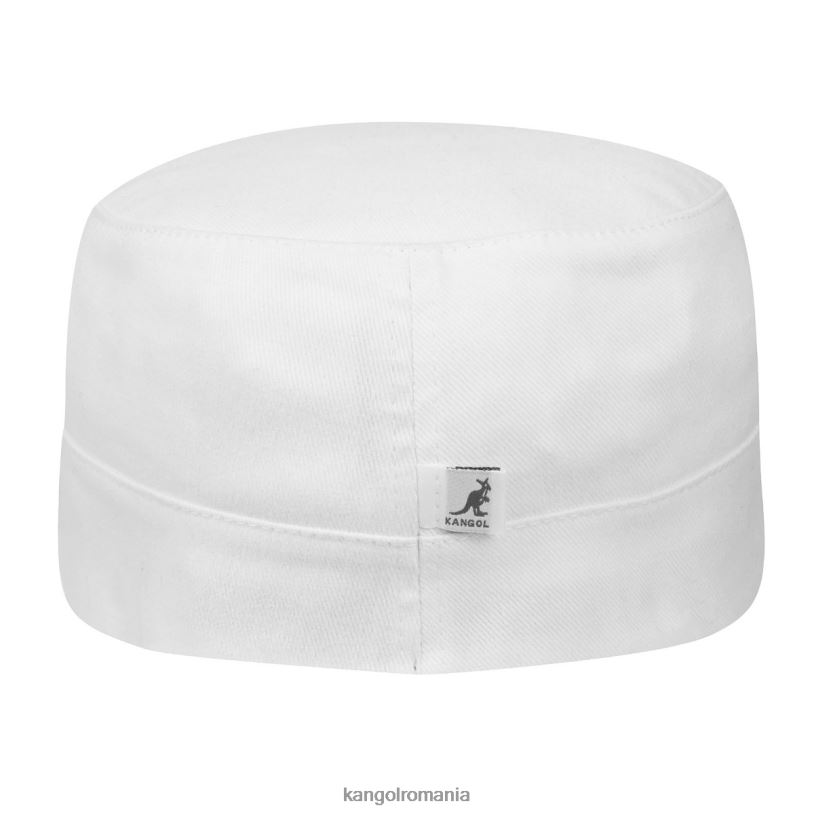 articole pentru cap | Kangol unisex alb șapcă armată din twill de bumbac 0VJ20266