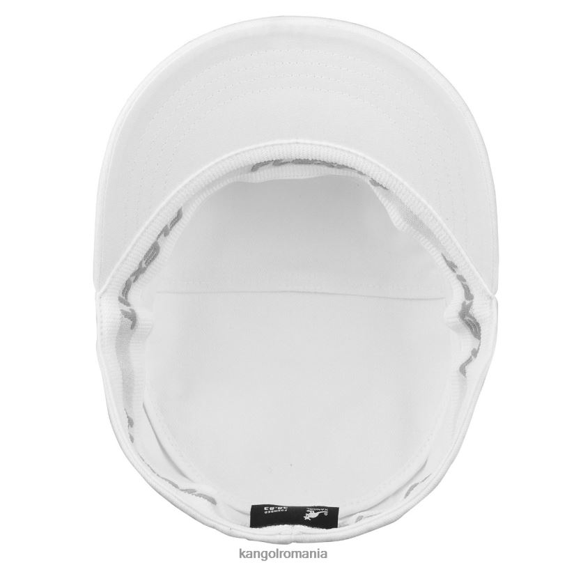 articole pentru cap | Kangol unisex alb șapcă armată din twill de bumbac 0VJ20266