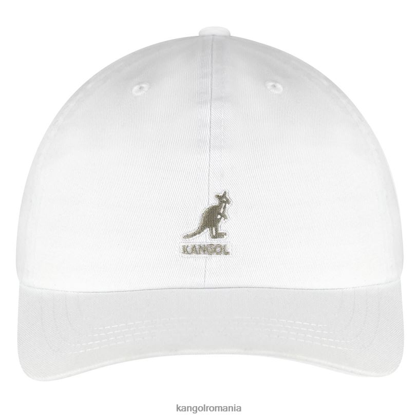 articole pentru cap | Kangol unisex alb baseball spălat 0VJ20342