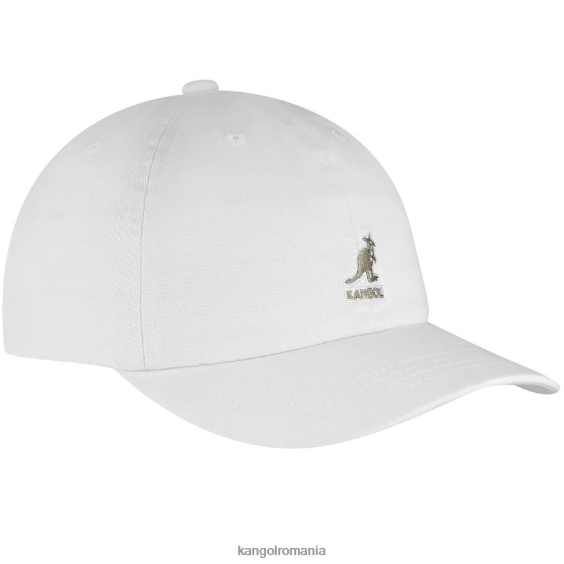 articole pentru cap | Kangol unisex alb baseball spălat 0VJ20342