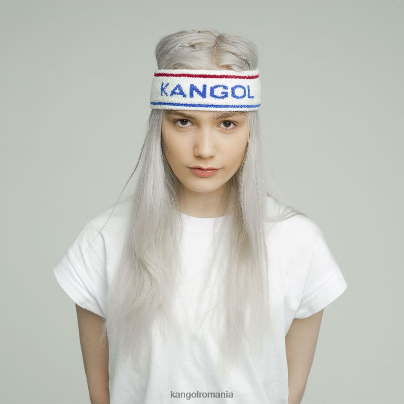 articole pentru cap | Kangol unisex alb/ciano bentita cu dungi bermude 0VJ20908