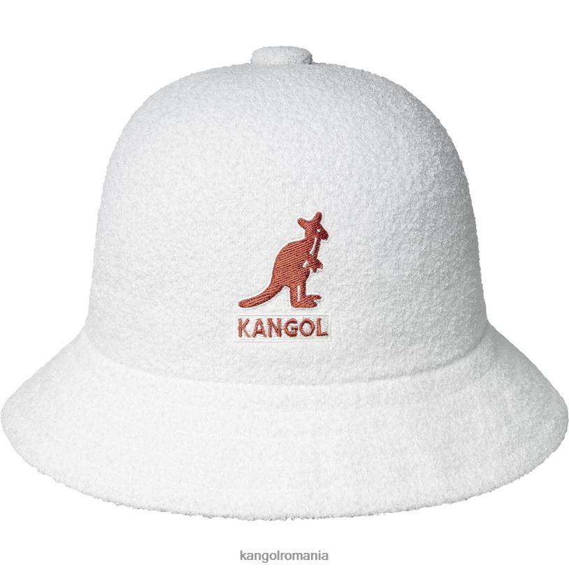articole pentru cap | Kangol unisex alb logo mare casual 0VJ20521