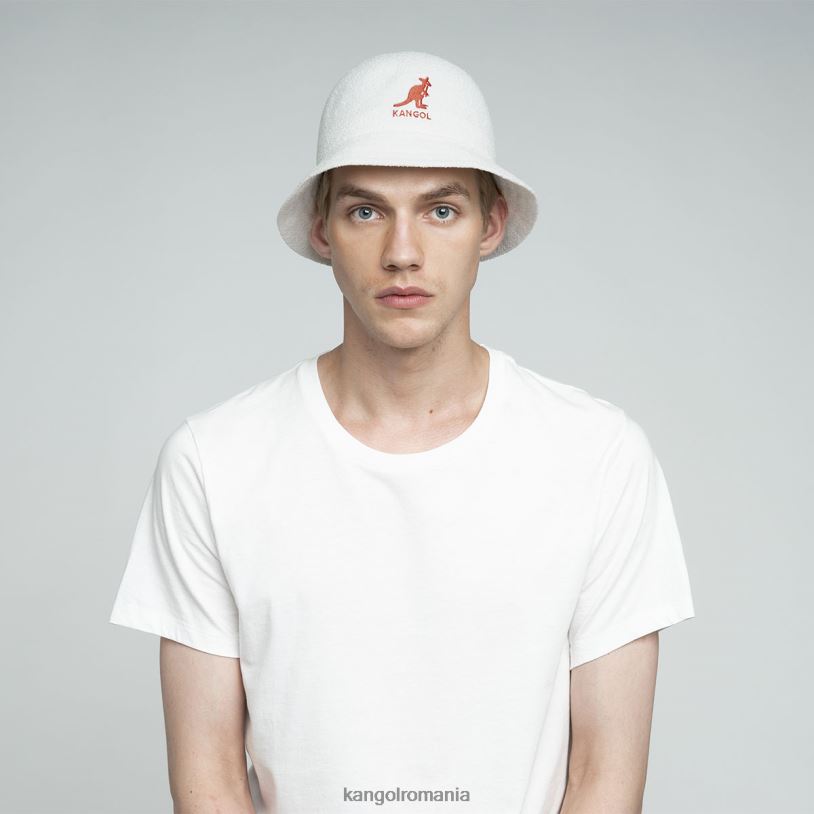 articole pentru cap | Kangol unisex alb logo mare casual 0VJ20521