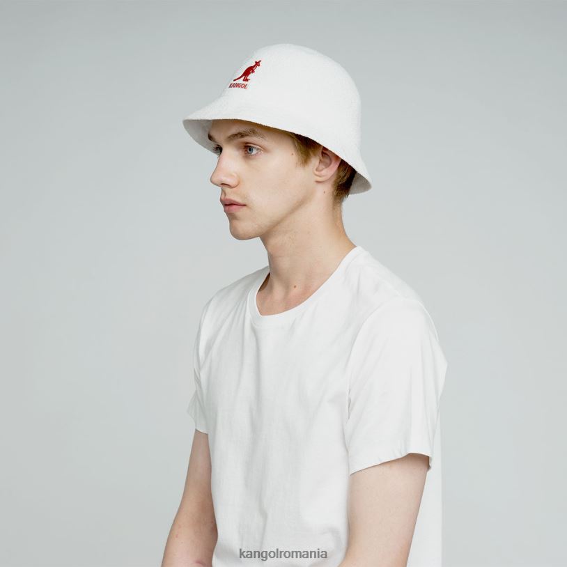 articole pentru cap | Kangol unisex alb logo mare casual 0VJ20521