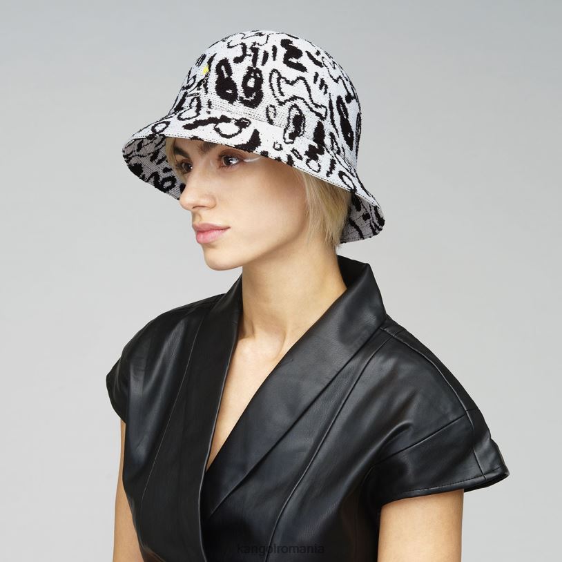 articole pentru cap | Kangol unisex alb negru regele străzii casual 0VJ20473