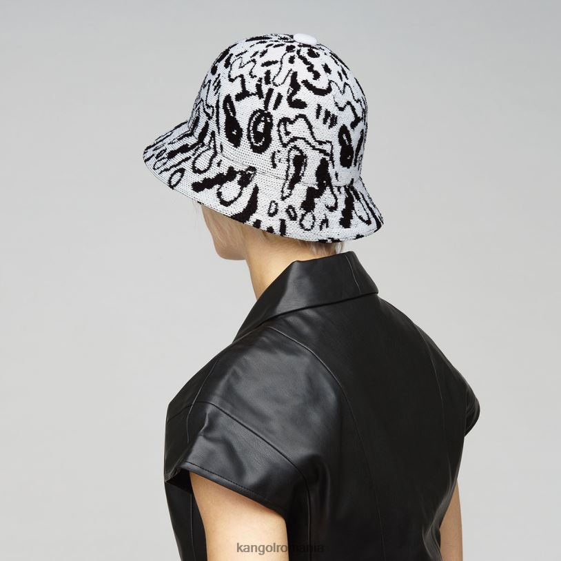 articole pentru cap | Kangol unisex alb negru regele străzii casual 0VJ20473