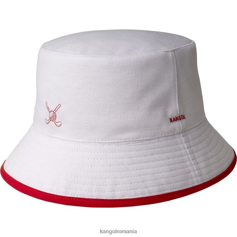 articole pentru cap | Kangol unisex alb roșu găleată reversibilă de golf 0VJ20469