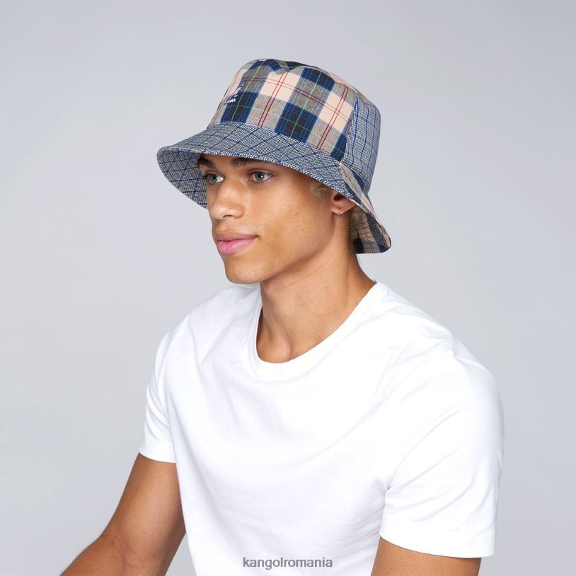 articole pentru cap | Kangol unisex albastru mykonos găleată pentru piure în carouri 0VJ20682