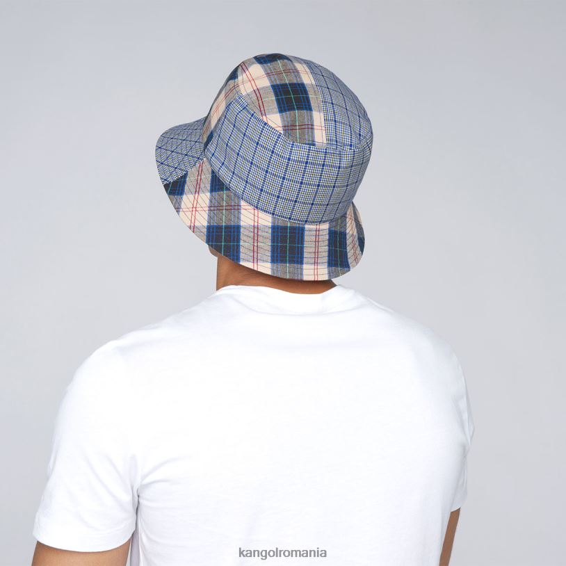 articole pentru cap | Kangol unisex albastru mykonos găleată pentru piure în carouri 0VJ20682