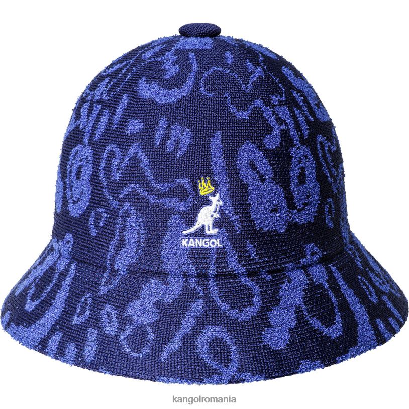 articole pentru cap | Kangol unisex albastru înstelat/marin regele străzii casual 0VJ20475