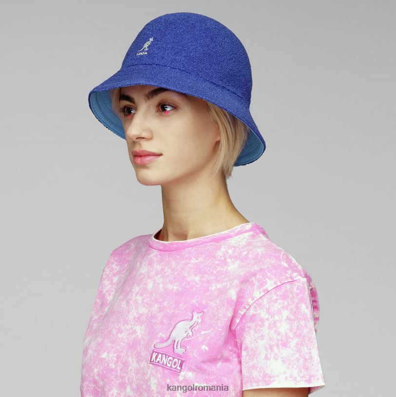 articole pentru cap | Kangol unisex albastru înstelat/surf flip it reversibil casual 0VJ20510