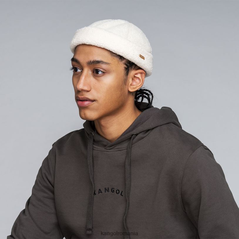articole pentru cap | Kangol unisex aproape alb capac de ceas de pluș 0VJ20813