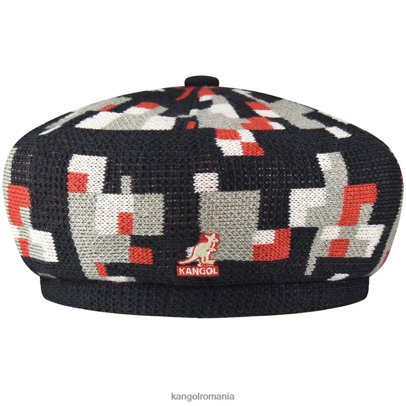 articole pentru cap | Kangol unisex arcuri adânci/nichel beretă în carouri pixelată 0VJ20398