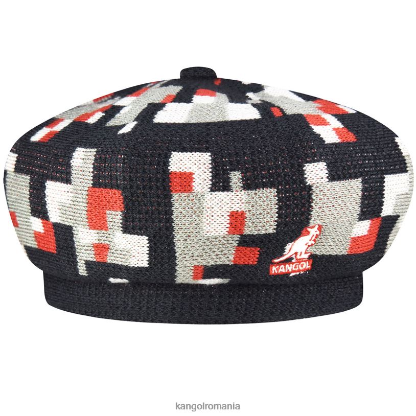 articole pentru cap | Kangol unisex arcuri adânci/nichel beretă în carouri pixelată 0VJ20398