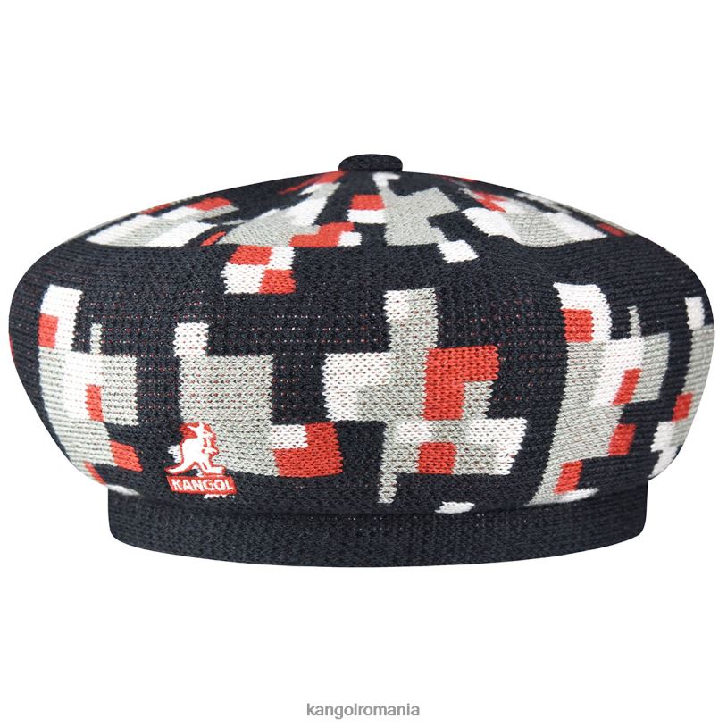 articole pentru cap | Kangol unisex arcuri adânci/nichel beretă în carouri pixelată 0VJ20398