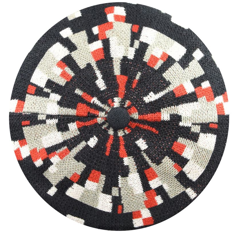 articole pentru cap | Kangol unisex arcuri adânci/nichel beretă în carouri pixelată 0VJ20398