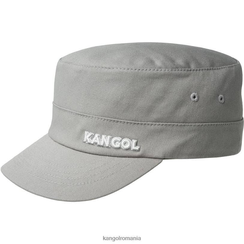 articole pentru cap | Kangol unisex argint șapcă armată din twill de bumbac 0VJ20265
