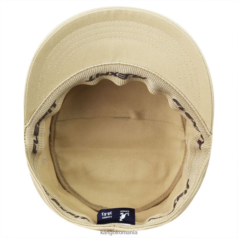articole pentru cap | Kangol unisex bej șapcă armată din twill de bumbac 0VJ20258