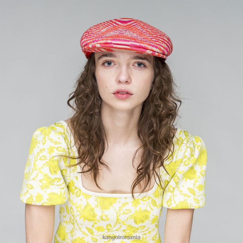 articole pentru cap | Kangol unisex bej/vișiniu strălucitor/roz electric excursie sălbatică 504 0VJ2095