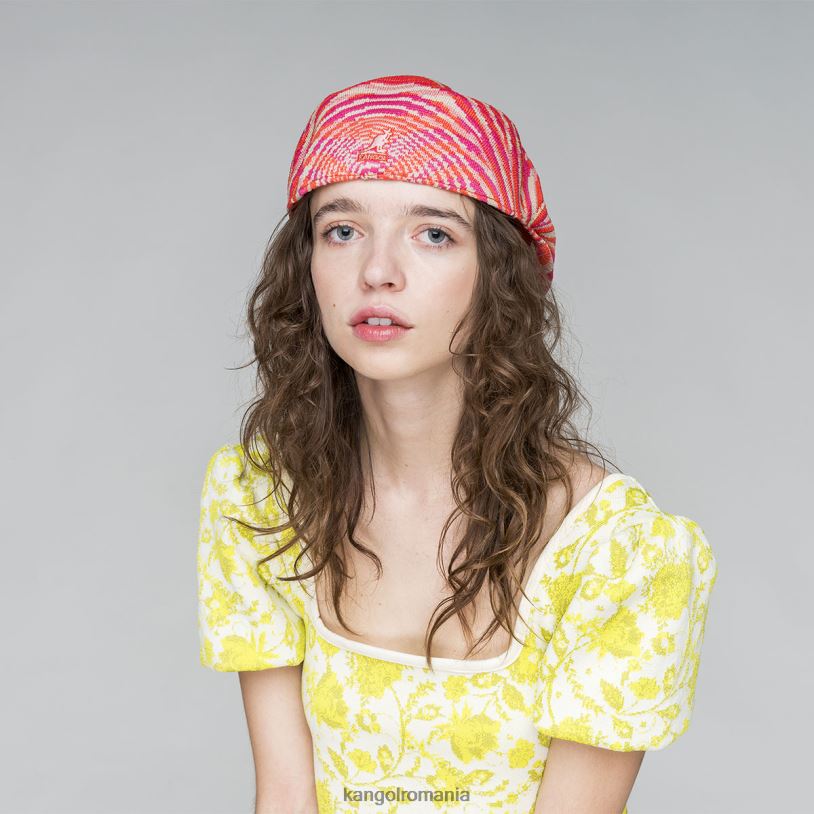 articole pentru cap | Kangol unisex bej/vișiniu strălucitor/roz electric excursie sălbatică 504 0VJ2095