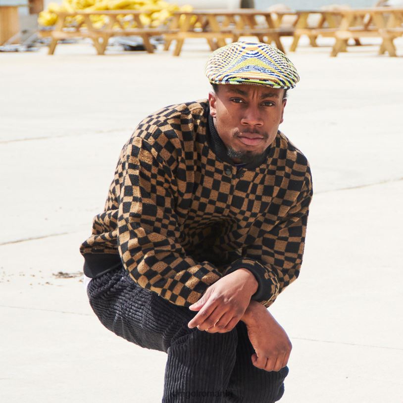 articole pentru cap | Kangol unisex bio lime/dk blue/bej excursie sălbatică 504 0VJ2096