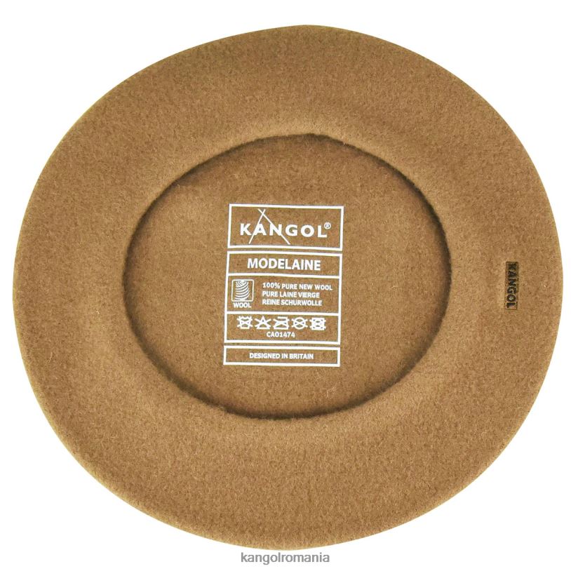 articole pentru cap | Kangol unisex cămilă beretă modelaine 0VJ20443