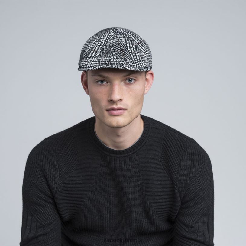 articole pentru cap | Kangol unisex carouri negre șapcă flexfit model 0VJ20773