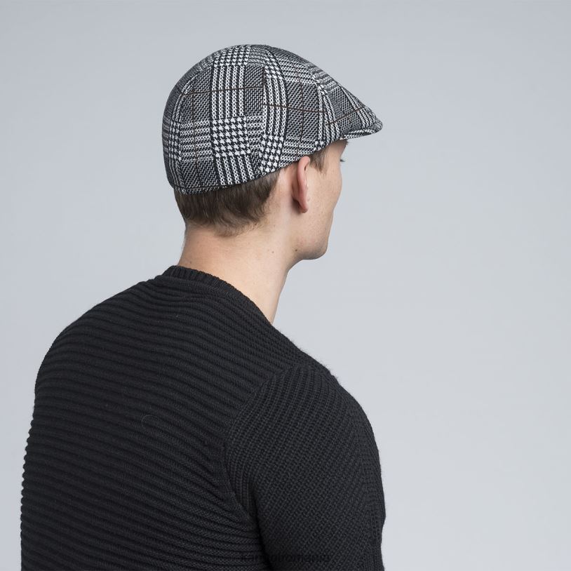 articole pentru cap | Kangol unisex carouri negre șapcă flexfit model 0VJ20773