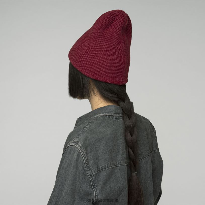 articole pentru cap | Kangol unisex catifea rosie beanie cardinal cu două căi 0VJ20867