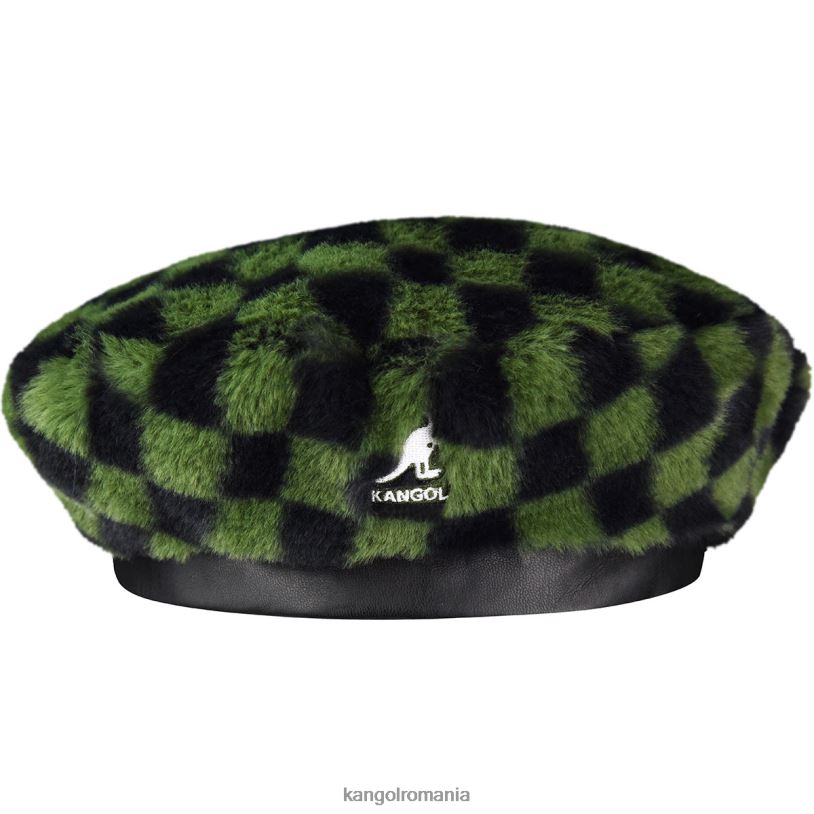 articole pentru cap | Kangol unisex cec de măsline beretă din blană artificială 0VJ20409