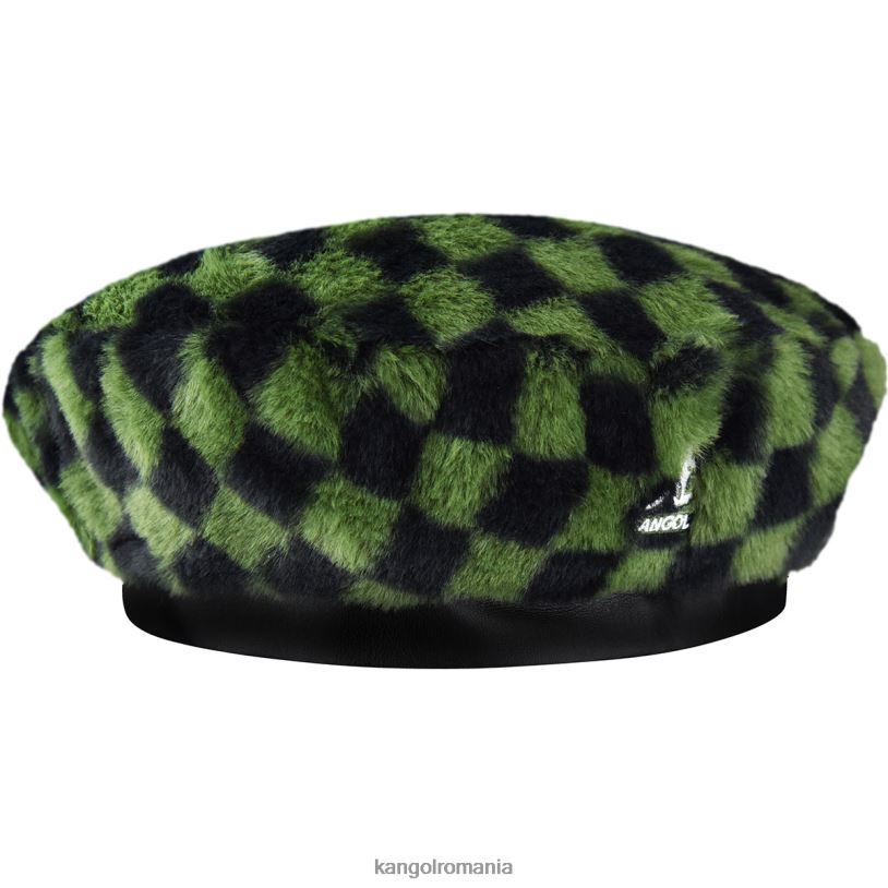 articole pentru cap | Kangol unisex cec de măsline beretă din blană artificială 0VJ20409
