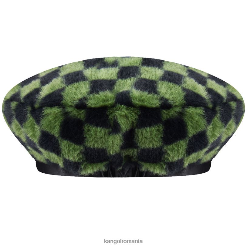 articole pentru cap | Kangol unisex cec de măsline beretă din blană artificială 0VJ20409