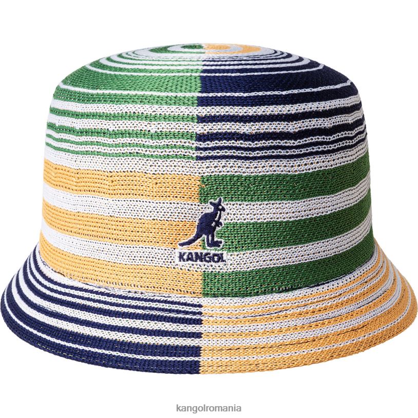 articole pentru cap | Kangol unisex dungă albă coșul cu dungi digitale 0VJ20497