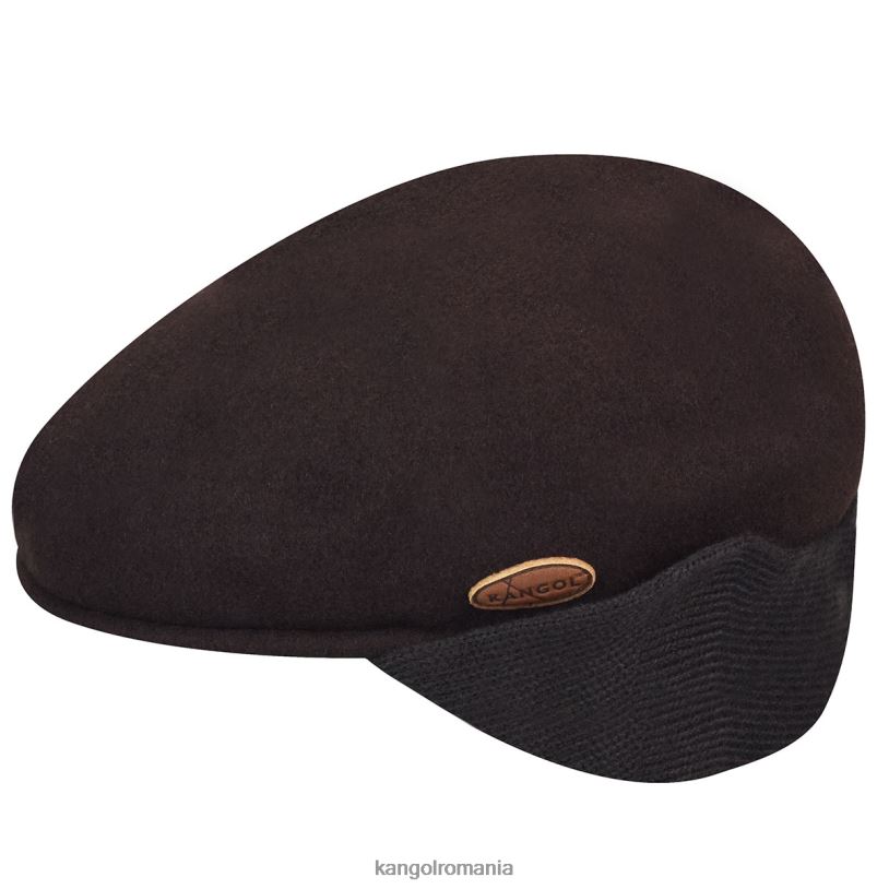 articole pentru cap | Kangol unisex espresso lână 504 clapă pentru urechi 0VJ20150