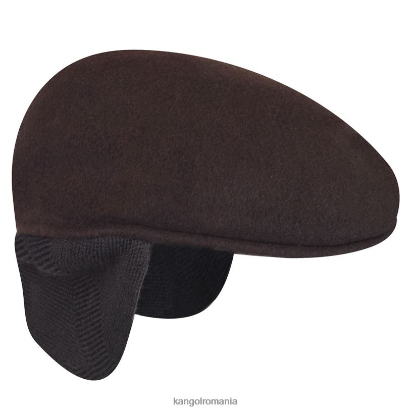 articole pentru cap | Kangol unisex espresso lână 504 clapă pentru urechi 0VJ20150