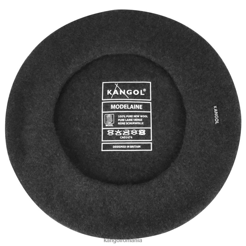 articole pentru cap | Kangol unisex flanel închis la culoare beretă modelaine 0VJ20444