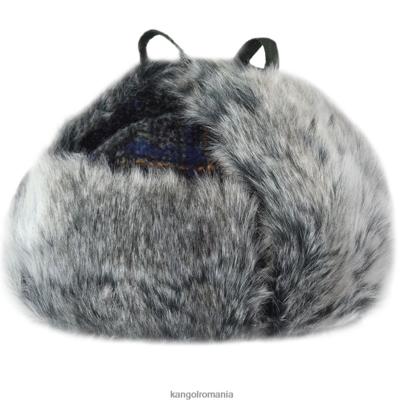 articole pentru cap | Kangol unisex flanel închis la culoare lână ushanka 0VJ20852