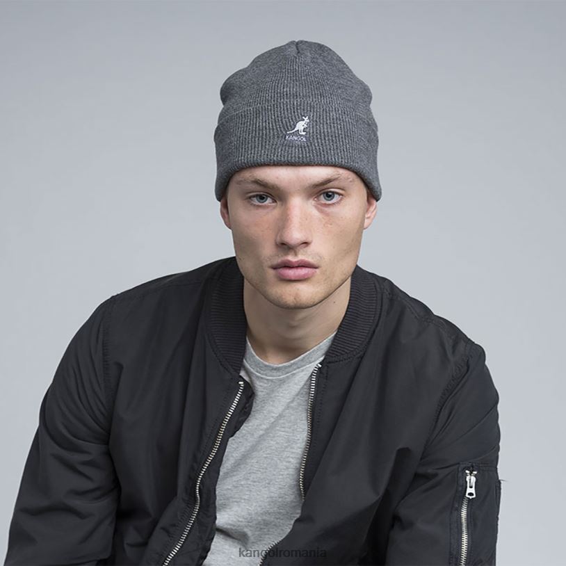 articole pentru cap | Kangol unisex flanel închis la culoare trage manșetă acrilică 0VJ20846