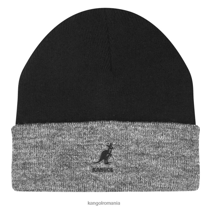 articole pentru cap | Kangol unisex flanel negru/întunecat trage manșetă acrilică 0VJ20842