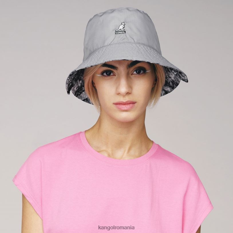 articole pentru cap | Kangol unisex floral negru găleată florală reversibilă 0VJ20456