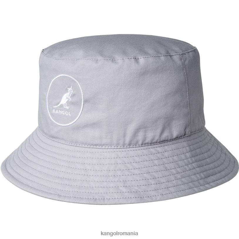 articole pentru cap | Kangol unisex gri deschis găleată de bumbac 0VJ20538
