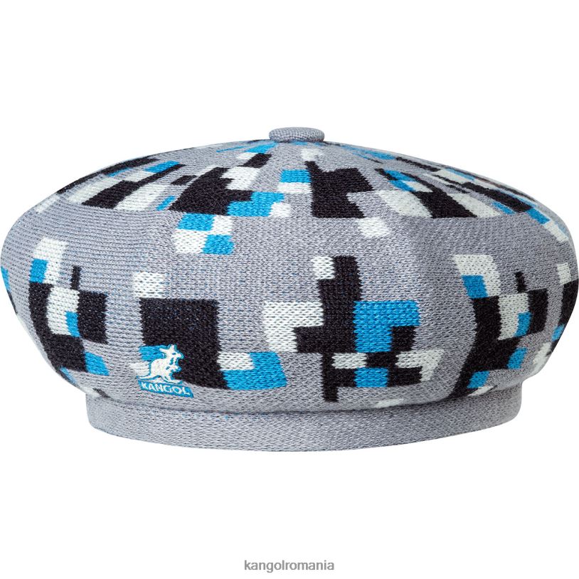 articole pentru cap | Kangol unisex gri/negru beretă în carouri pixelată 0VJ20397