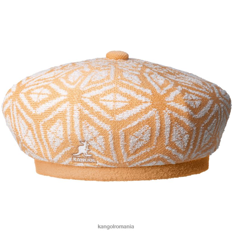articole pentru cap | Kangol unisex lapte de papaya/alb beretă diamant jax 0VJ20396