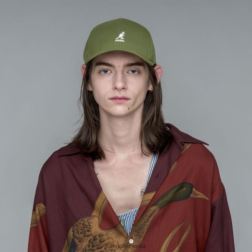 articole pentru cap | Kangol unisex măsline baseball flexfit din lână 0VJ20321