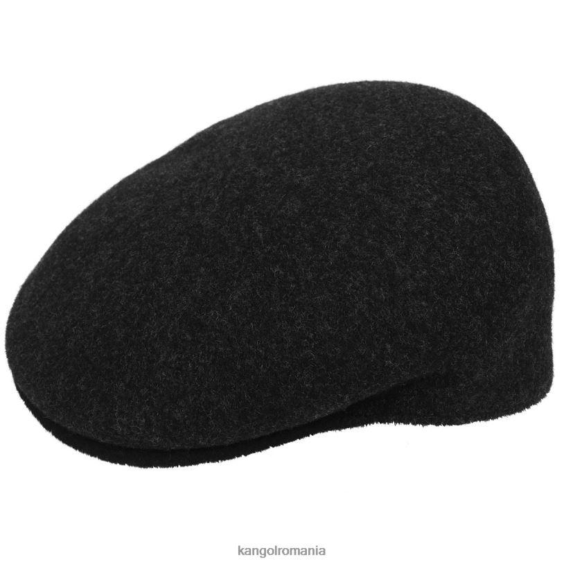 articole pentru cap | Kangol unisex marnă neagră lână 504-s 0VJ20114