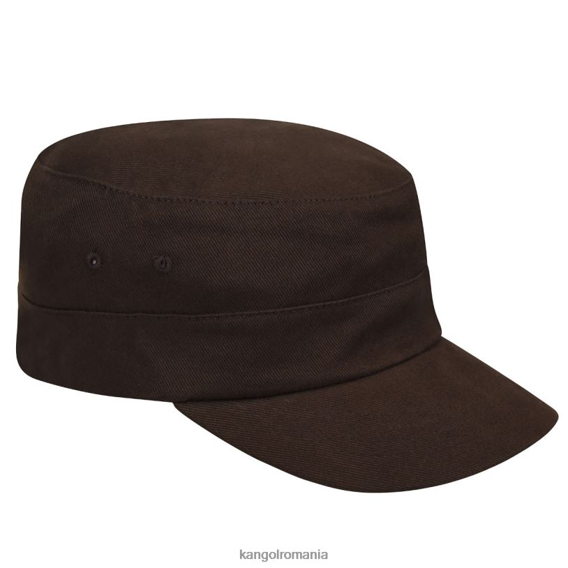 articole pentru cap | Kangol unisex maro șapcă armată din twill de bumbac 0VJ20260