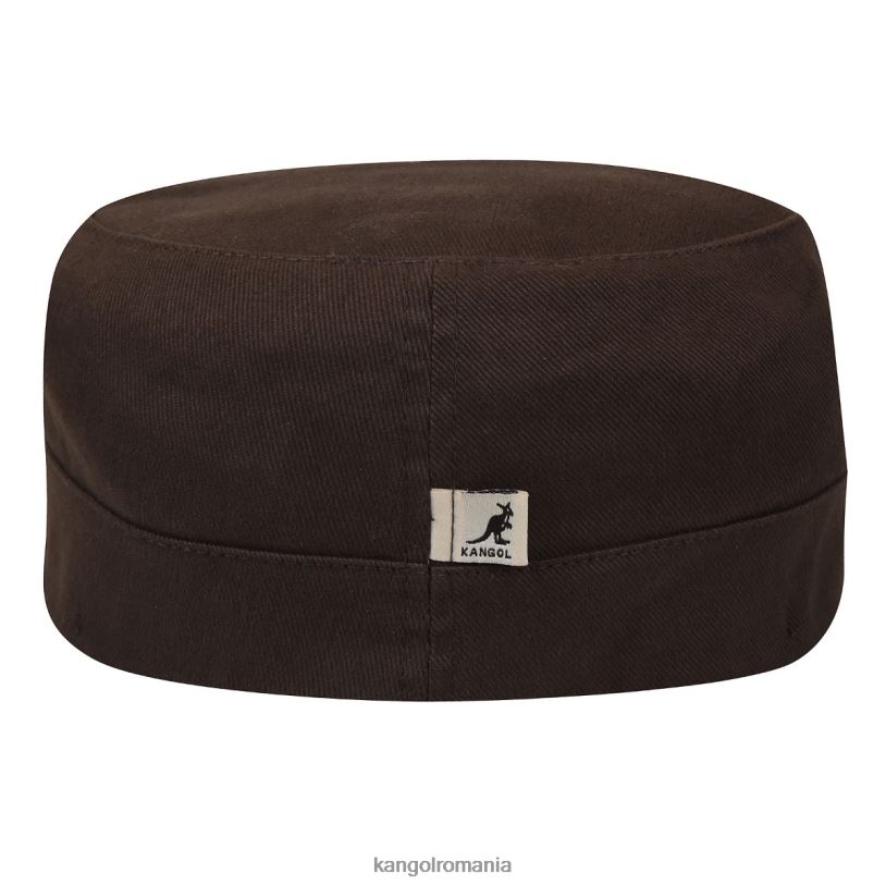 articole pentru cap | Kangol unisex maro șapcă armată din twill de bumbac 0VJ20260