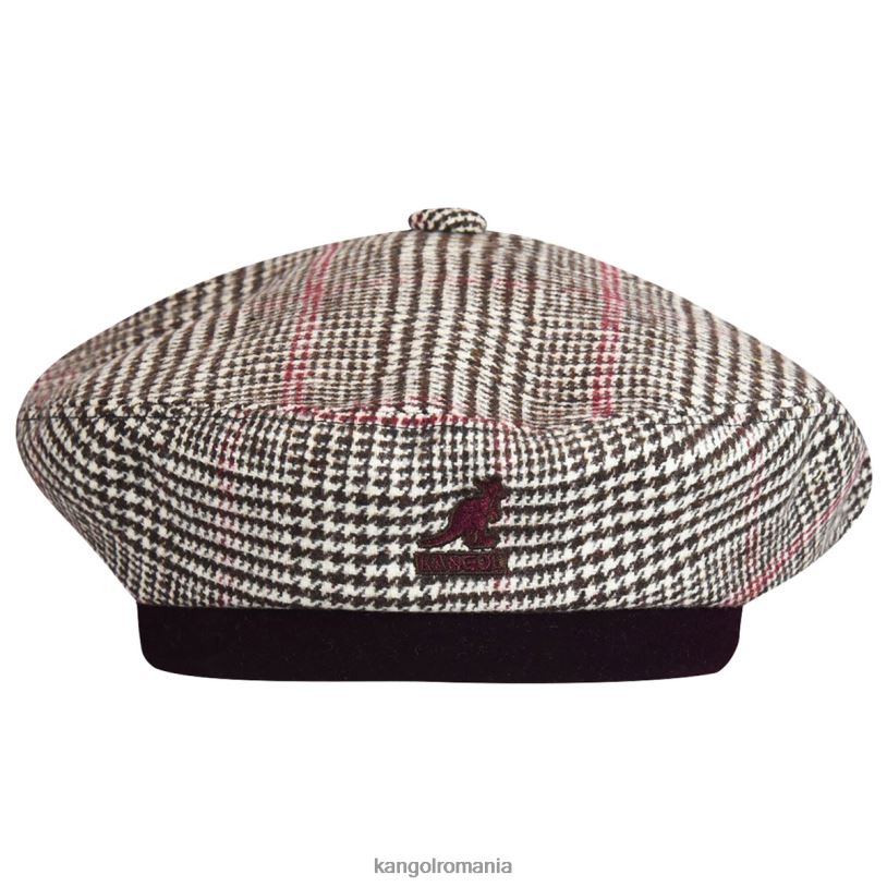 articole pentru cap | Kangol unisex maro închis/crem arată-ți dinții bereta 0VJ20435