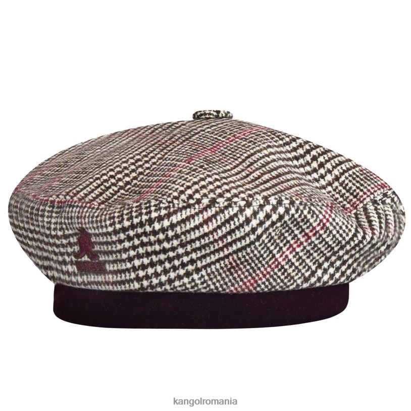 articole pentru cap | Kangol unisex maro închis/crem arată-ți dinții bereta 0VJ20435