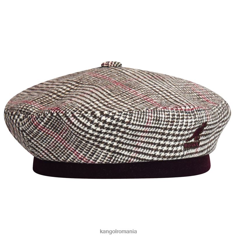 articole pentru cap | Kangol unisex maro închis/crem arată-ți dinții bereta 0VJ20435